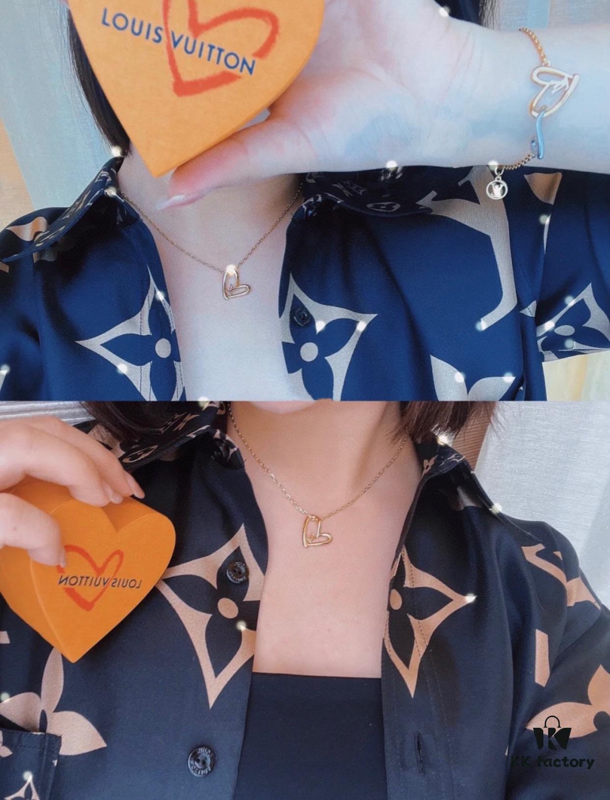 692fd06199f2d84055c89da7 Limited Edition LV Louis Vuitton Heart Necklace for Qixi Festival, Authentic Pattern, Top Quality Replica, Unique Design, Luxury Style, Must-Have Jewelry for Women