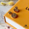 692fd09099f2d84055c89e00 LV Round White Mother-of-Pearl Stud Earrings with 18K Rose Gold Plating