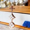 692fd09199f2d84055c89e02 LV Round White Mother-of-Pearl Three Flower Necklace in 925 Sterling Silver with 18K Rose Gold Plating