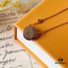 692fd09799f2d84055c89e0a LV Round White Mother-of-Pearl Necklace with 18K Rose Gold Plating and Swarovski Crystal Accents
