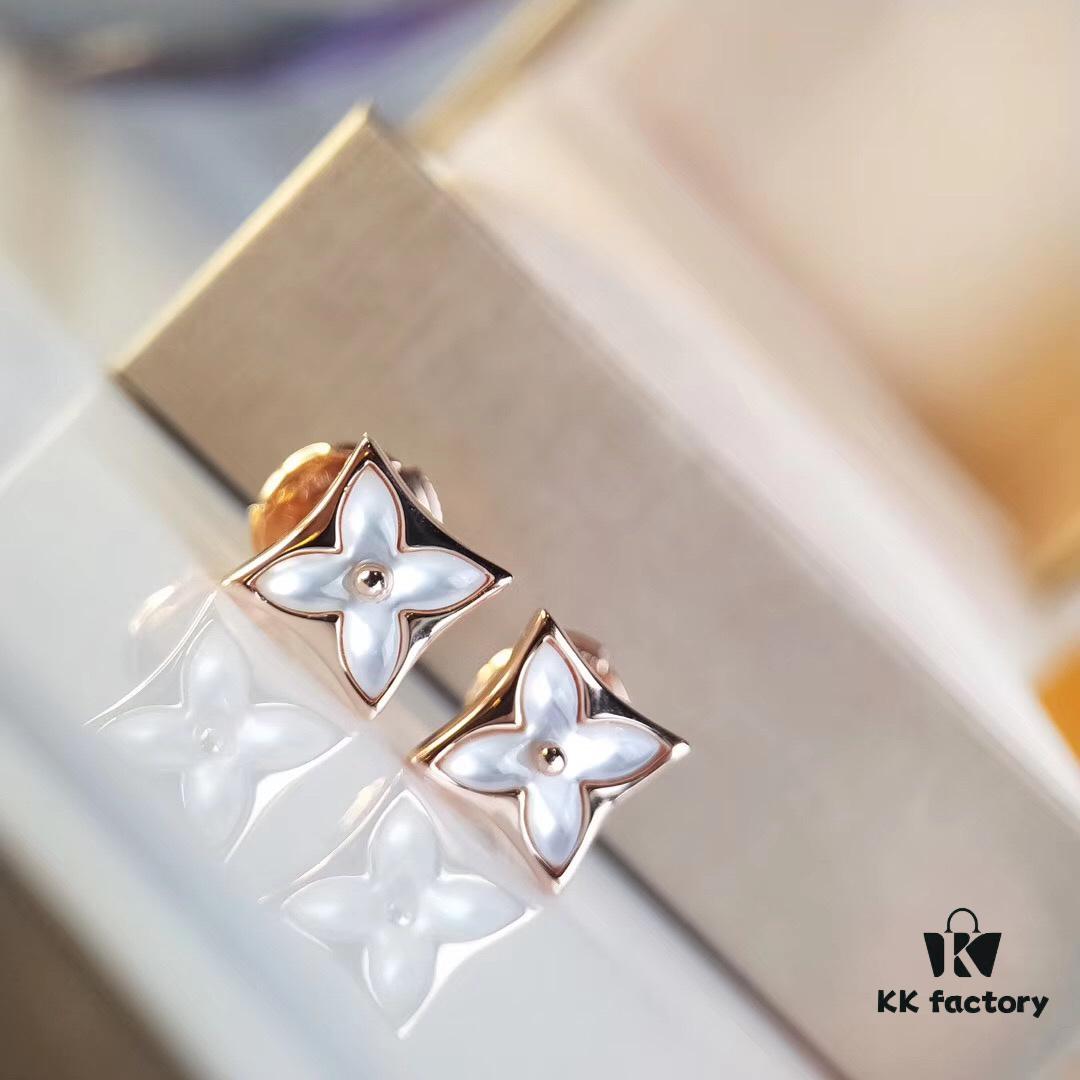 LV Elegant and Sophisticated Design with White Mother-of-Pearl Accents