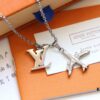 692fd0bc99f2d84055c89e50 Louis Vuitton Plane Silver Aircraft Couple Necklace