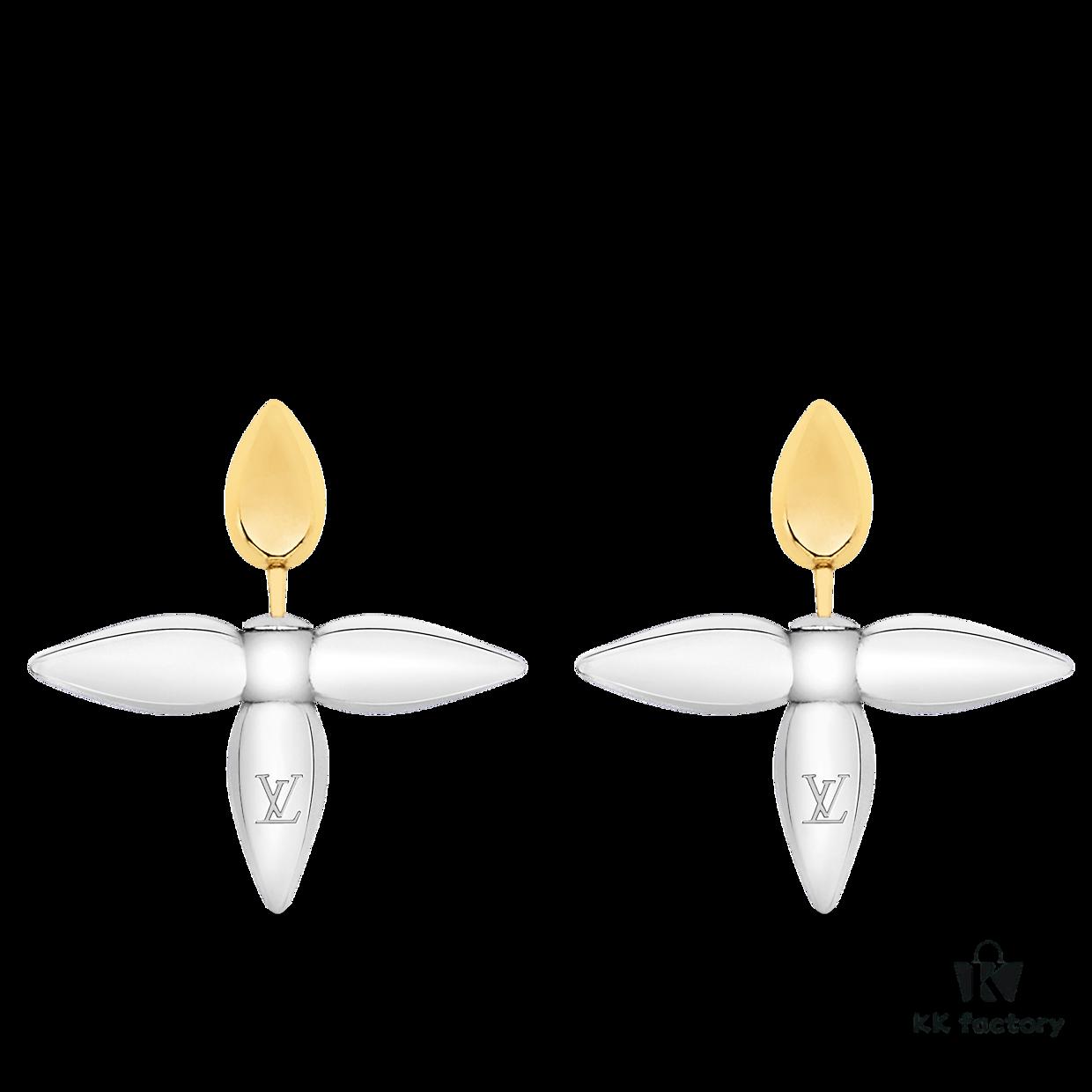 692fd11099f2d84055c89ed5 Lousiette Stud Earrings Subtly Presenting the Quiet Bloom of Monogram Flowers