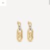 692fd11899f2d84055c89ee4 LV 2022 New Arrival Gold and Silver Dual-Tone Letter Earrings Louis Vuitton Luxury Custom Heavy Gold Plating One-to-One Craftsmanship