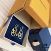 692fd11b99f2d84055c89ee7 LV 2022 New Arrival Gold and Silver Dual-Tone Letter Earrings Louis Vuitton Luxury Custom Heavy Gold Plating One-to-One Craftsmanship