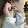 692fd12599f2d84055c89efa Lv Louis Vuitton 2022 Spring-Summer New Arrival Retro LV Letter OT Earrings