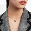 692fd12799f2d84055c89efc LV Louis Vuitton 2021 Bestseller ZP Out of Stock Smooth Flawless Series Pea Cross Necklace Vintage Super Stylish Look
