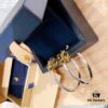 692fd12e99f2d84055c89f08 LV 2022 New Arrival Gold and Silver Dual-Tone Crescent Hook Earrings Louis Vuitton Luxury Custom Thick Gold Plating One-to-One Craftsmanship