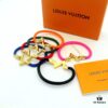 692fd12e99f2d84055c89f09 LV Braided Bracelet in Colorful Volt Play 18K Gold Bracelet with Interlocking L and V Motif