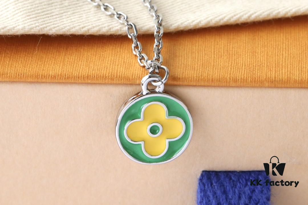 692fd15299f2d84055c89f4c New Donkey Brand Necklace ✨ Green and Yellow Lemon Pendant with Fresh Summer Vibes