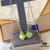 692fd15399f2d84055c89f4d New Donkey Brand Necklace ✨ Green and Yellow Lemon Pendant with Fresh Summer Vibes