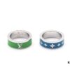 New Arrival Louis Vuitton RAINBOW CHARMS Ring Set - Enamel Ring with LV Letter and Classic Pattern