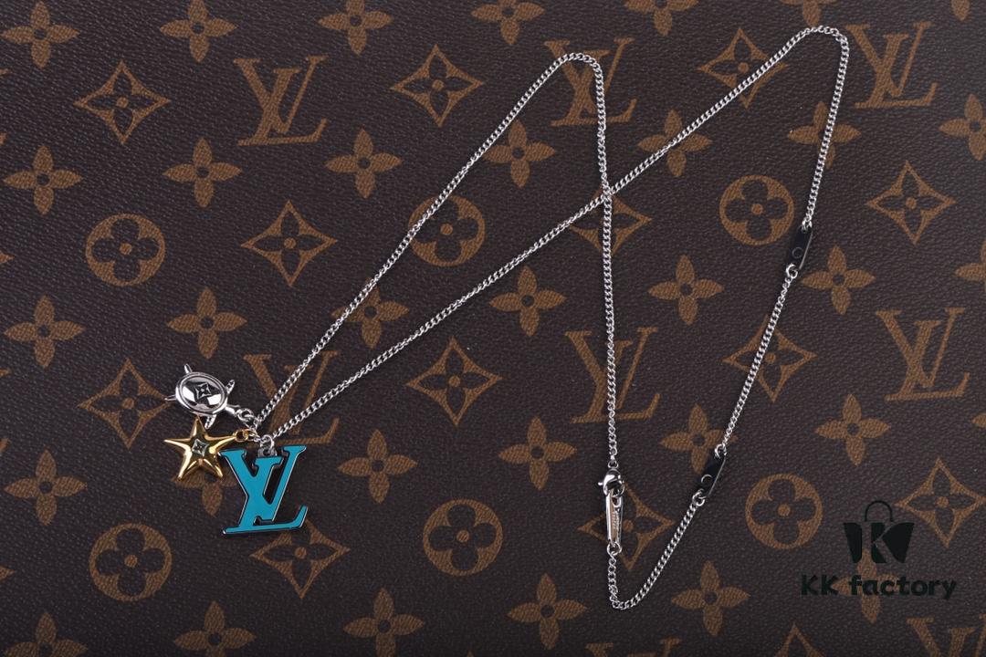 692fd16b99f2d84055c89f86 Louis Vuitton Aquatics Enamel Starfish and Turtle Necklace