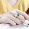 692fd16d99f2d84055c89f8a Color Blossom High Jewelry Ring in V Gold with White Shell, Red Carnelian, Peacock Green, and Black Onyx