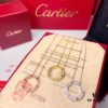 692fd17799f2d84055c89fa2 Cartier Love Series Full Diamond-Set Smooth 'Big Cake' Necklace, Two-Way Wearable, German Imported Gold Plated with Pt 950 Platinum Finish, Anti-Tarnish, Authentic Logo Engraving and Holographic Security Code, Lobster Clasp in Rose Gold, White Gold, and Yellow Gold