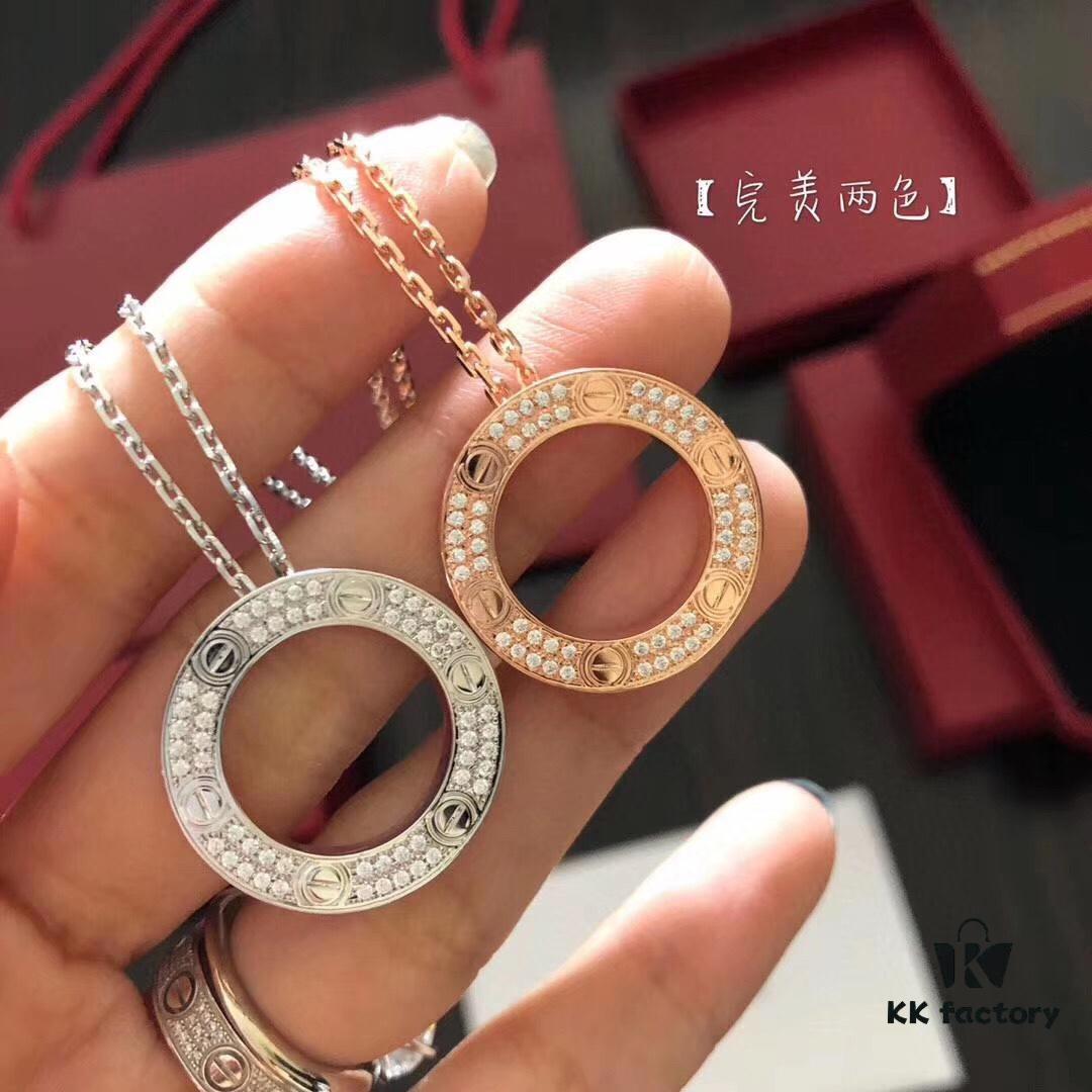 692fd17c99f2d84055c89fb2 Cartier LOVE Round Pendant Necklace
