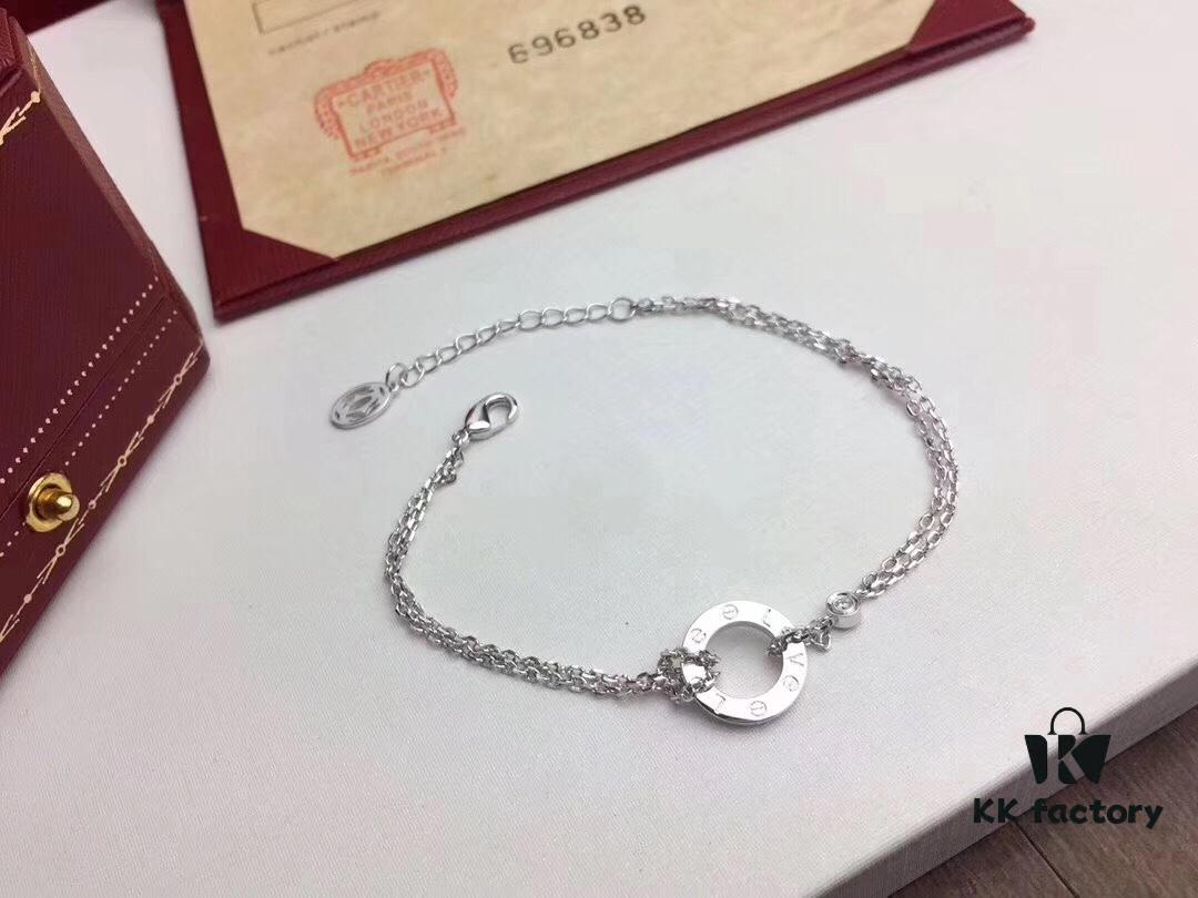 692fd18399f2d84055c89fc3 Cartier LOVE Classic Small Round Double Layer Bracelet