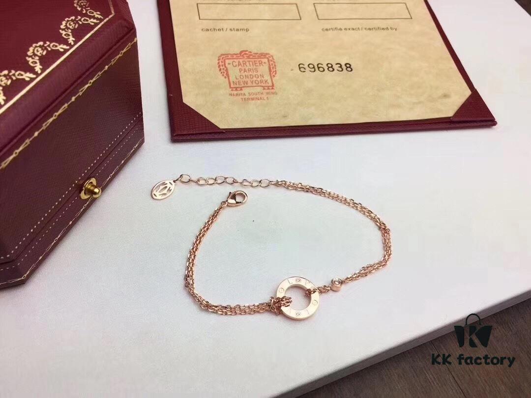 692fd18499f2d84055c89fc4 Cartier LOVE Classic Small Round Double Layer Bracelet