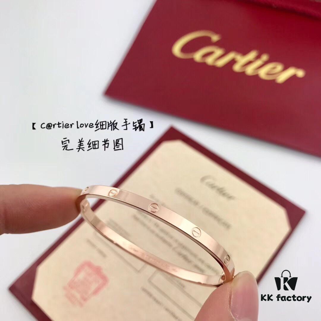 692fd18499f2d84055c89fc5 Top-Tier Purchased from Official Website: Cartier LOVE Bracelet Narrow Edition, 18K Rose/White Gold Plated Imported Substrate, High-End Custom Design Without Diamonds, Screw Bracelet