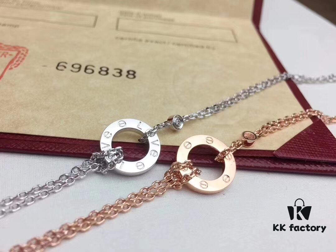 692fd18599f2d84055c89fc6 Cartier LOVE Classic Small Round Double Layer Bracelet