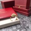692fd18799f2d84055c89fcd Cartier Panther Head Diamond-Paved Open Ring in Sterling Silver with 18K Rose Gold Plating, Zirconia Inlay, Available in Three Colors: Gold, Silver, and Rose Gold