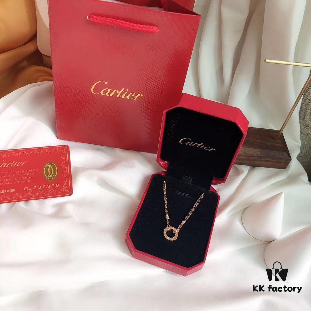 692fd18b99f2d84055c89fd6 Cartier Love Collection New Diamond-Paved Double-Sided Necklace