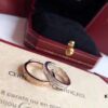 【Top-tier Purchasing】👑Cartier Single Diamond Letter Ring, Ultra-precise Craftsmanship, Exclusive Customization, Premium Wide Version, CNC Engraving, Selected German Imported S925 Sterling Silver with Thick Gold Plating, Available in Rose Gold and Platinum