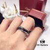 692fd19399f2d84055c89fee Cartier Trinity Black-Inlay Stainless Steel Smooth Ring