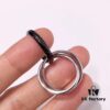 692fd19799f2d84055c89ffa Cartier Trinity Black-Inlay Stainless Steel Smooth Ring