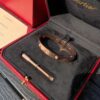 692fd19799f2d84055c89ffb Cartier Love Screw Bracelet Size 16-21, Consistent Inner and Outer Color, Non-Fading with Outer Layer Plated in 18K Gold