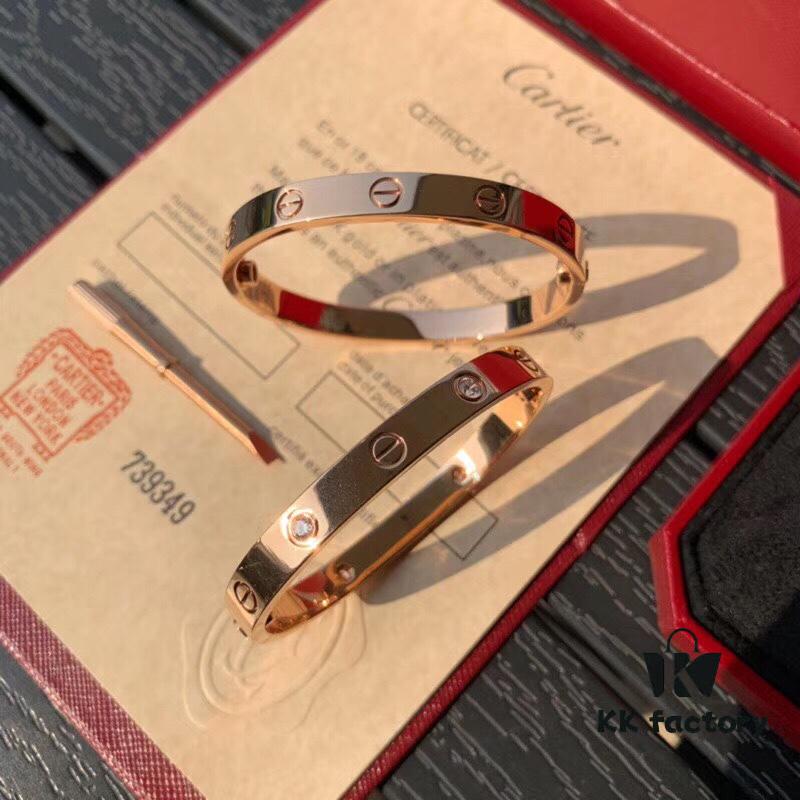 692fd19899f2d84055c89ffd Cartier Love Screw Bracelet Size 16-21, Consistent Inner and Outer Color, Non-Fading with Outer Layer Plated in 18K Gold