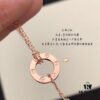 692fd19a99f2d84055c8a005 Cartier Z Necklace, Authentic Gold and Diamond Version, Love Collection, Exquisite Double-Layer Chain Design