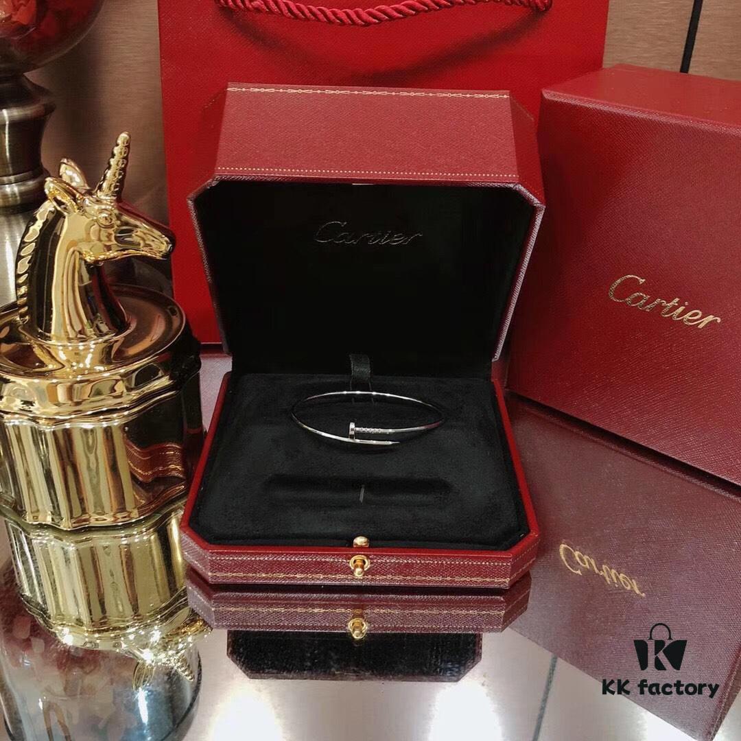 692fd19d99f2d84055c8a00a Sterling Silver Counter New Arrival Slim Version Cartier Juste un Clou Bracelet