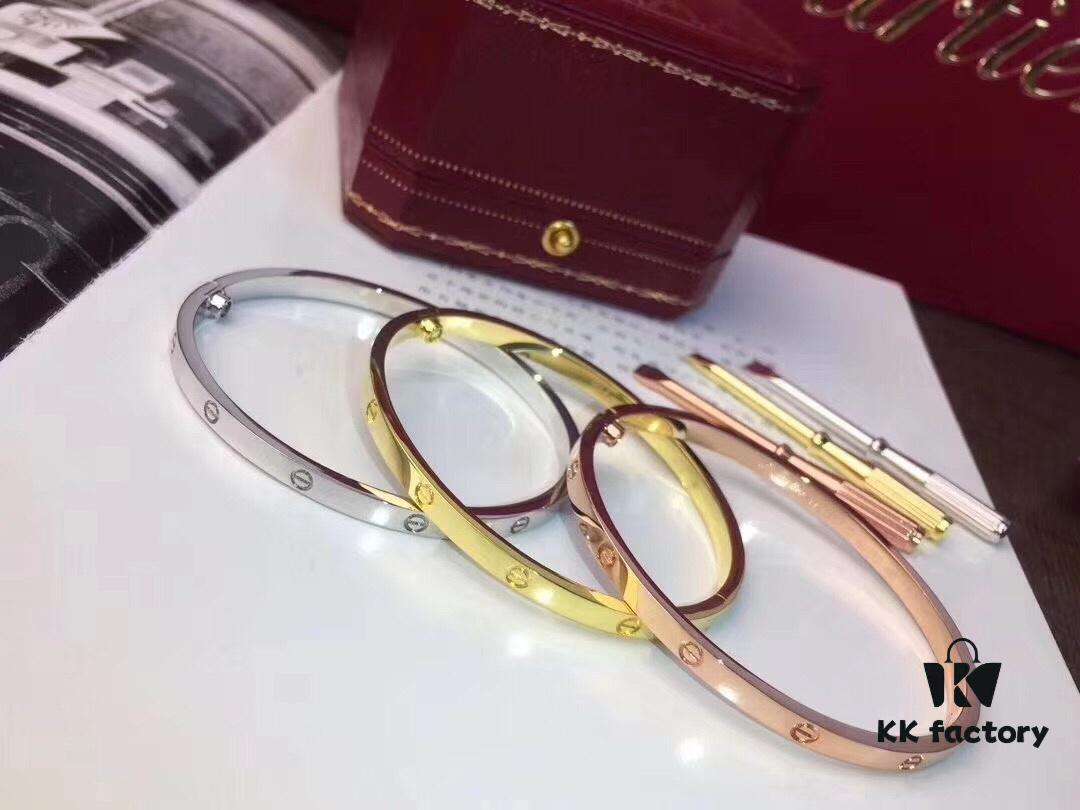 692fd19f99f2d84055c8a013 Top-Tier Purchased Cartier Love Bracelet – Newly Released Slim Design, 18K Rose/White Gold Plated, Imported High-Quality Alloy, Screw-Style Bracelet Without Diamonds