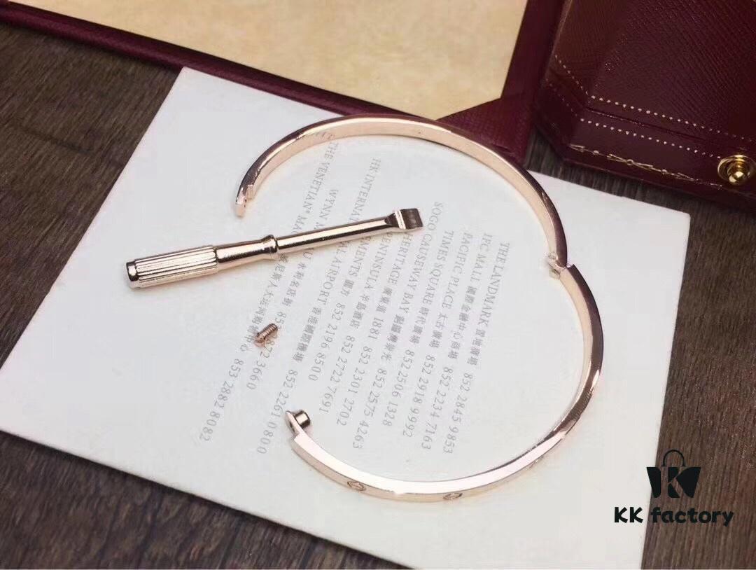 692fd1a199f2d84055c8a016 Top-Tier Purchased Cartier Love Bracelet – Newly Released Slim Design, 18K Rose/White Gold Plated, Imported High-Quality Alloy, Screw-Style Bracelet Without Diamonds