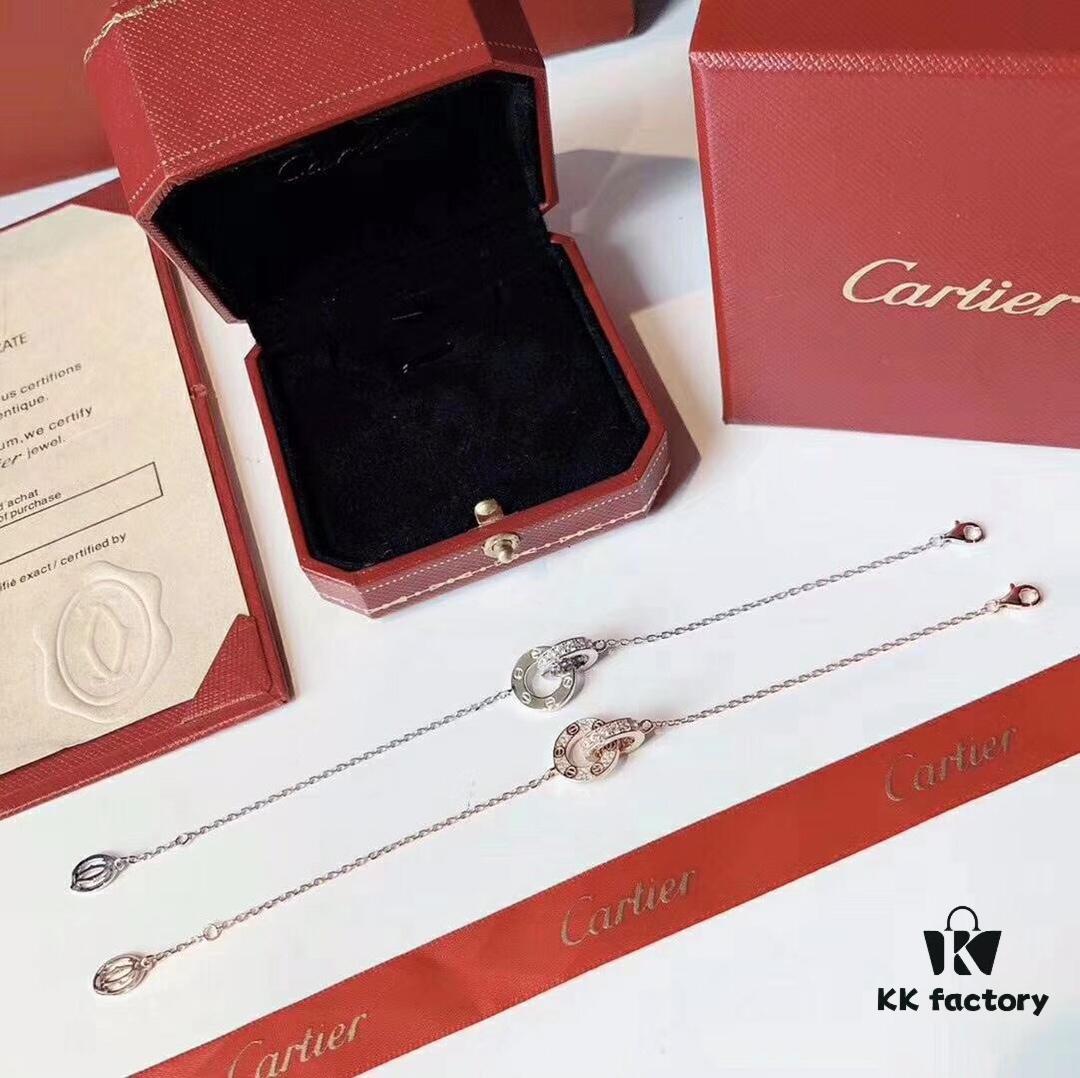 692fd1a599f2d84055c8a020 Cartier LOVE Collection Dual Full Diamond Double-Sided Bracelet, Large and Small Two-Ring Design, CNC Polished with Screw Detail, Premium German S925 Sterling Silver with Thick Gold Plating, Available in Rose Gold and Platinum Finish