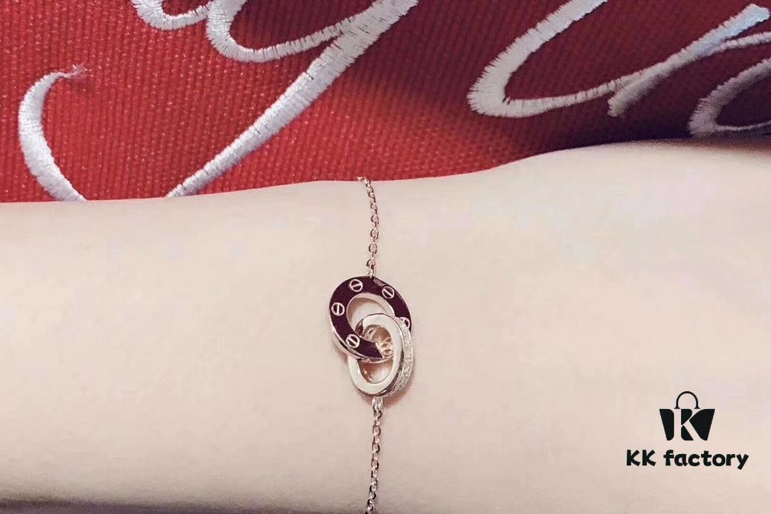 692fd1a599f2d84055c8a021 Cartier LOVE Collection Dual Full Diamond Double-Sided Bracelet, Large and Small Two-Ring Design, CNC Polished with Screw Detail, Premium German S925 Sterling Silver with Thick Gold Plating, Available in Rose Gold and Platinum Finish