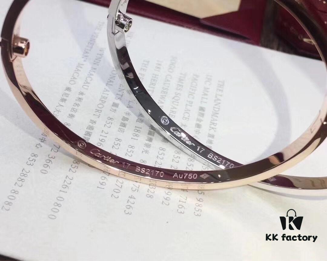 692fd1a799f2d84055c8a024 Top-Tier Purchased Cartier Love Bracelet – Newly Released Slim Design, 18K Rose/White Gold Plated, Imported High-Quality Alloy, Screw-Style Bracelet Without Diamonds