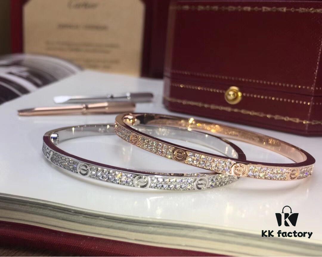 692fd1ab99f2d84055c8a031 High-End Custom Cartier-Style Slim Bangle Bracelet, Fully Paved with Diamonds, Exquisite Craftsmanship