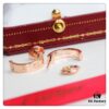 692fd1b099f2d84055c8a03a Cartier Love Earrings Studs, Rose Gold, White Gold, Yellow Gold, Original Saucer Backs, German Imported Silver with Thick Gold Plating