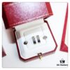 692fd1b099f2d84055c8a03b Cartier Love Earrings Studs, Rose Gold, White Gold, Yellow Gold, Original Saucer Backs, German Imported Silver with Thick Gold Plating