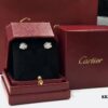 692fd1b899f2d84055c8a04d Cartier Luxury Panther Head Stud Earrings, Clip-on Design, Elegant and Noble, Classic Aristocratic Style, Fully Paved with AAAA Sparkling Cubic Zirconia, 18K Gold Plated Finish