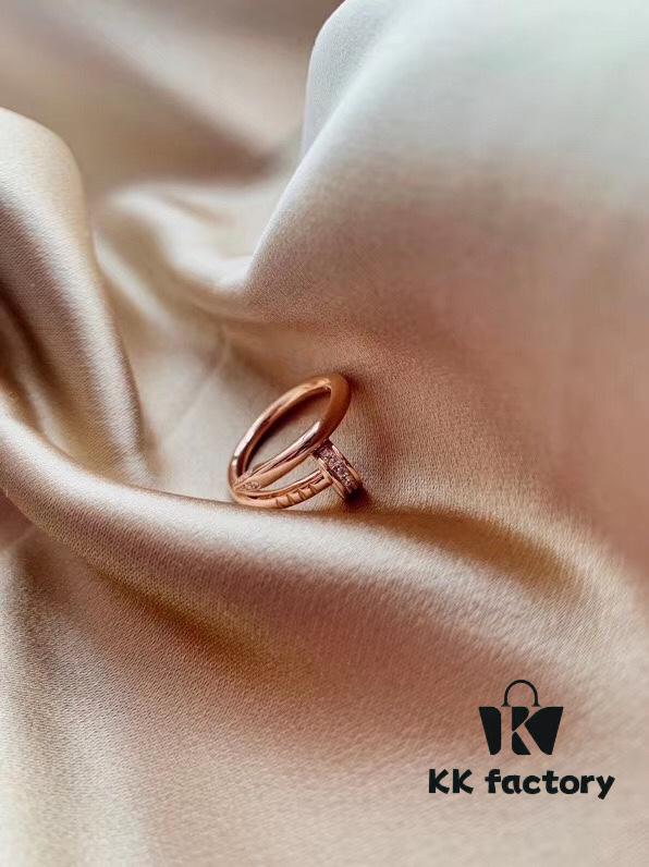 692fd1be99f2d84055c8a05d Cartier Juste un Clou Series Nail Ring, 925 Silver with Heavy Plating of Premium 18K Rose Gold
