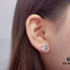 692fd1bf99f2d84055c8a060 Cartier Luxury Panther Head Stud Earrings, Clip-on Design, Elegant and Noble, Classic Aristocratic Style, Fully Paved with AAAA Sparkling Cubic Zirconia, 18K Gold Plated Finish