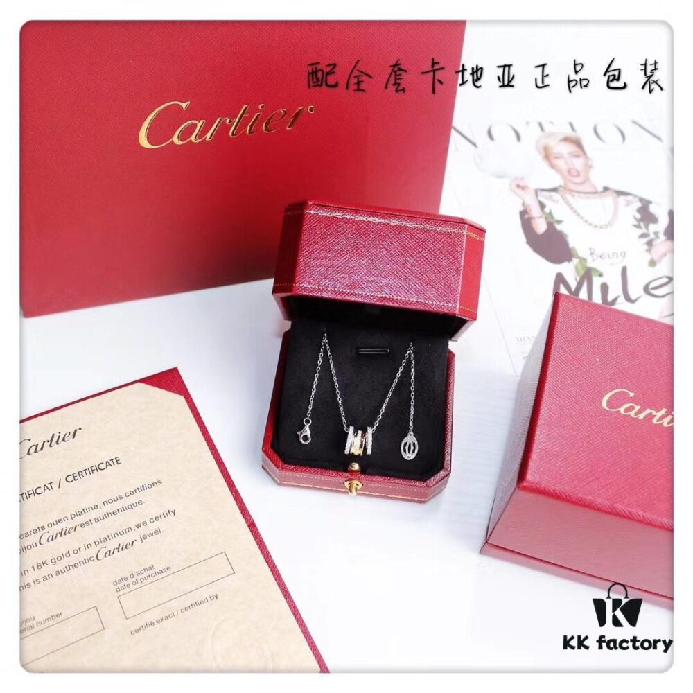 692fd1c499f2d84055c8a06d Cartier-style Classic Three-Ring Adjustable Necklace S925 Sterling Silver Plated 18K Real Gold with Imported Simulated Diamonds, Luxury Dual-Tone Plating, Detachable for Versatile Styling