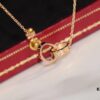 692fd1c699f2d84055c8a070 Cartier Love Series Dual-Tone Necklace, Custom Italian Chain, High-Density Craftsmanship