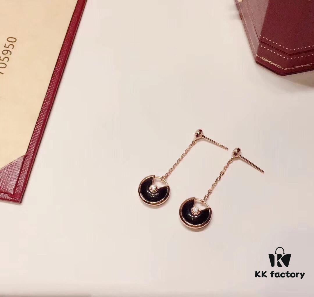 692fd1c799f2d84055c8a076 Cartier-Style High-End Double-Sided Pendant Stud Earrings, 925 Sterling Silver with Red, White, and Black Gemstones, Symbolizing Different Love Messages, Available in Rose Gold, White Gold, and Yellow Gold