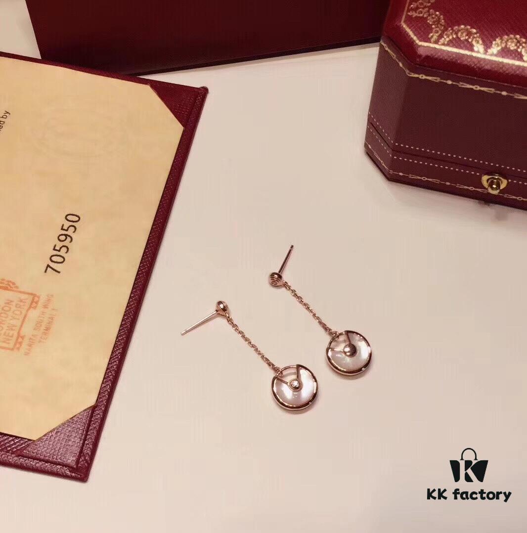 692fd1c899f2d84055c8a078 Cartier-Style High-End Double-Sided Pendant Stud Earrings, 925 Sterling Silver with Red, White, and Black Gemstones, Symbolizing Different Love Messages, Available in Rose Gold, White Gold, and Yellow Gold