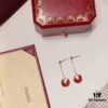 692fd1ca99f2d84055c8a07a Cartier-Style High-End Double-Sided Pendant Stud Earrings, 925 Sterling Silver with Red, White, and Black Gemstones, Symbolizing Different Love Messages, Available in Rose Gold, White Gold, and Yellow Gold