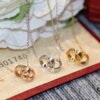 692fd1ce99f2d84055c8a088 Classic Bestseller CARTIER Love Series Double Ring Necklace CNC Precision Crafted Plated Gold Tone